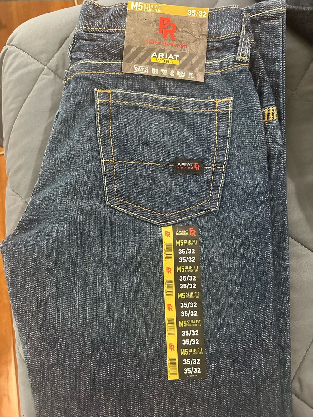 Ariat Men's Slim Fit Dark Blue Denim Jeans